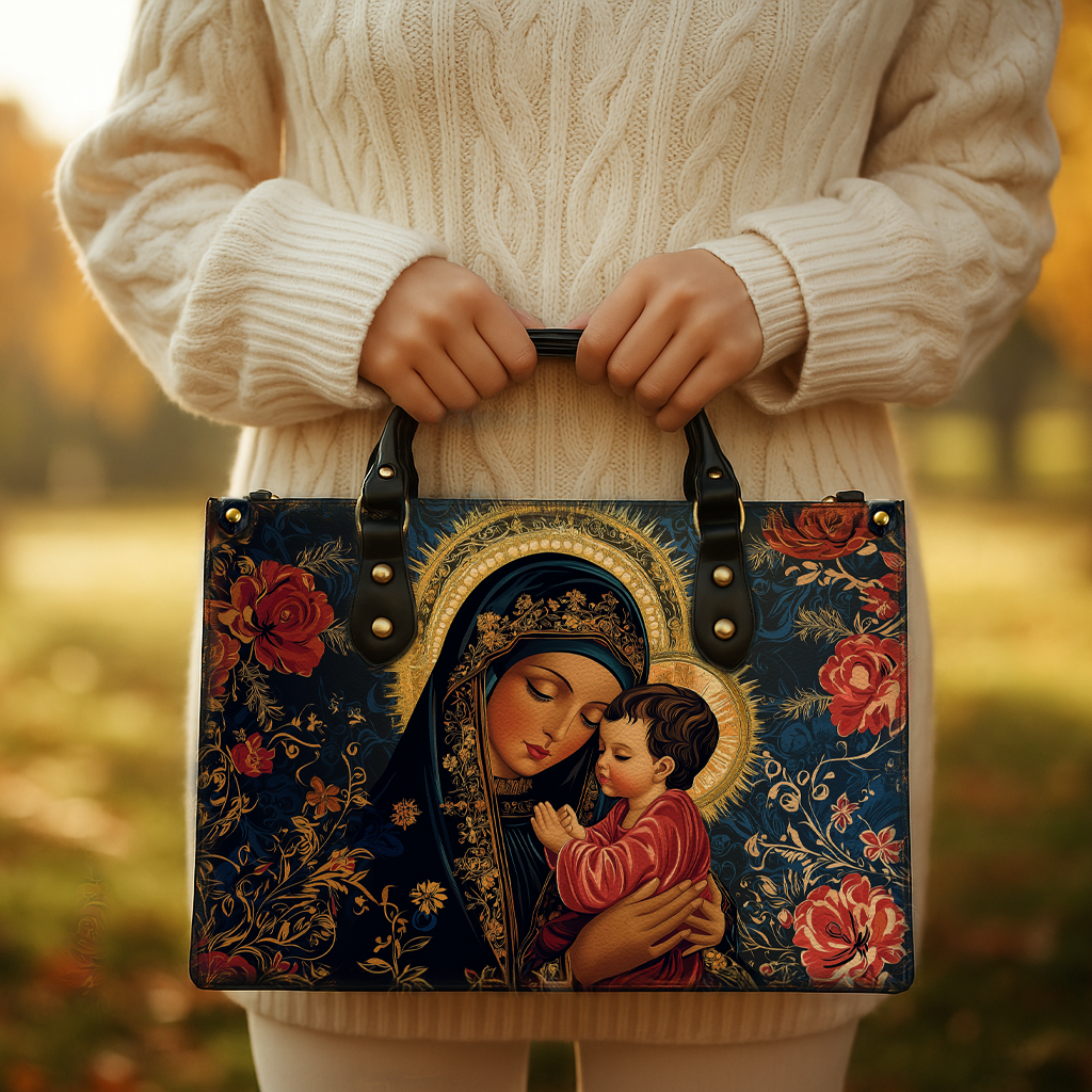 Cathology Blessed Mother and Child Handbag